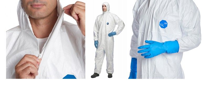 2. Macacão descartável Tyvek