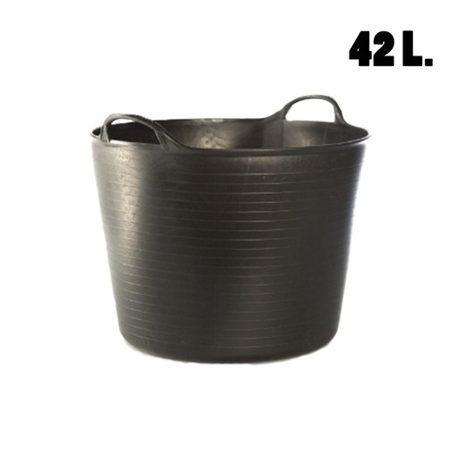 Cabassos de plàstic negres per ús agrícola 42 litres