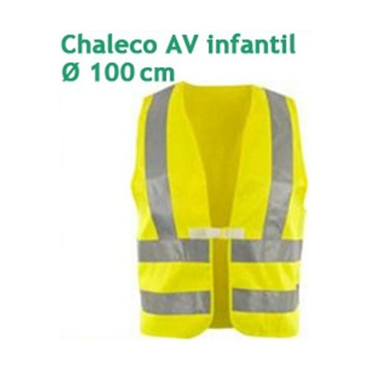 Chalecos alta visibilidad amarillos para niños