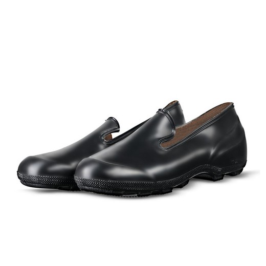 Couvre-chaussures imperméables en PVC noir