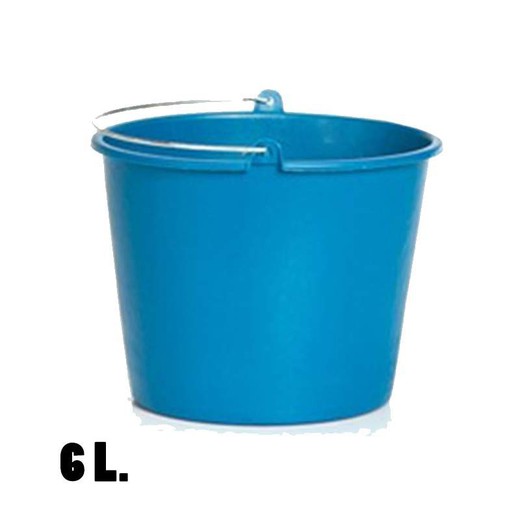 [24 uds] Cubo azul de 6 litros