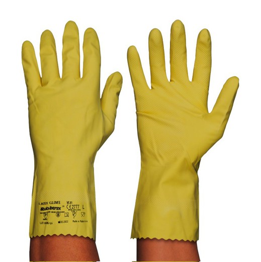 [12 paires]  Gants de ménage floqués nettoyage et désinfection