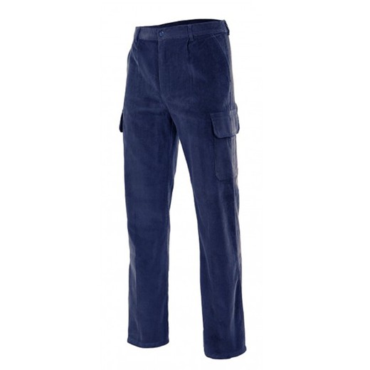 Pantalon multi-poches en velours côtelé pour le travail