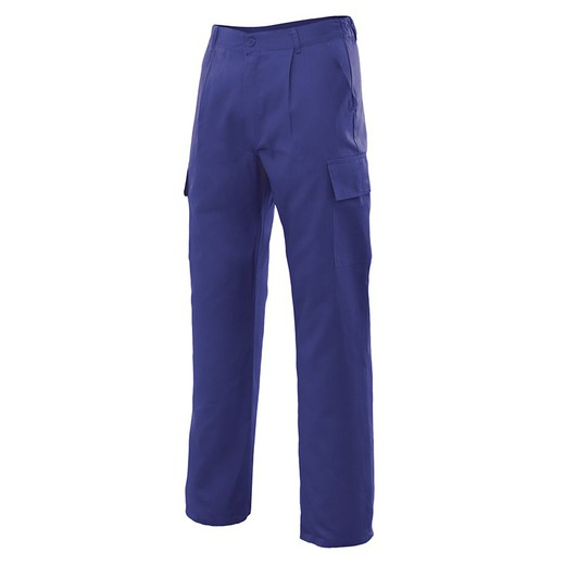 Pantalones de trabajo azules tergal