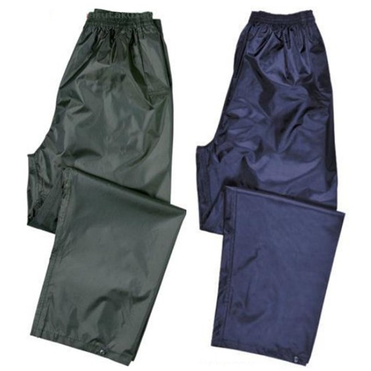 Pantalons impermeables blaus o verds