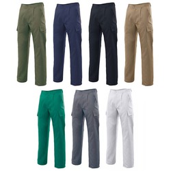 pantalon de travail multi-poches de différentes couleurs