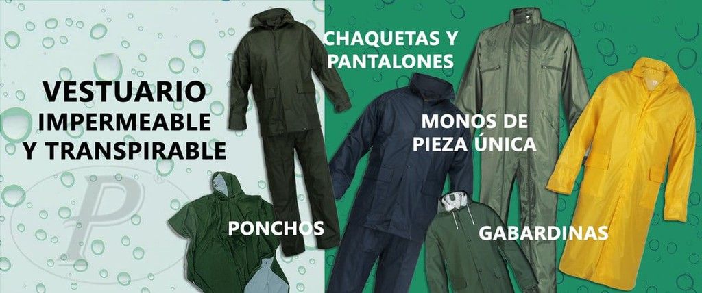 Vestuario laboral impermeable — Planas