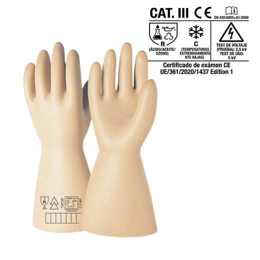 [1 paire] Gants diélectriques TYRON 2500v