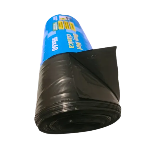 Bolsas de basura resistentes negras 55x60