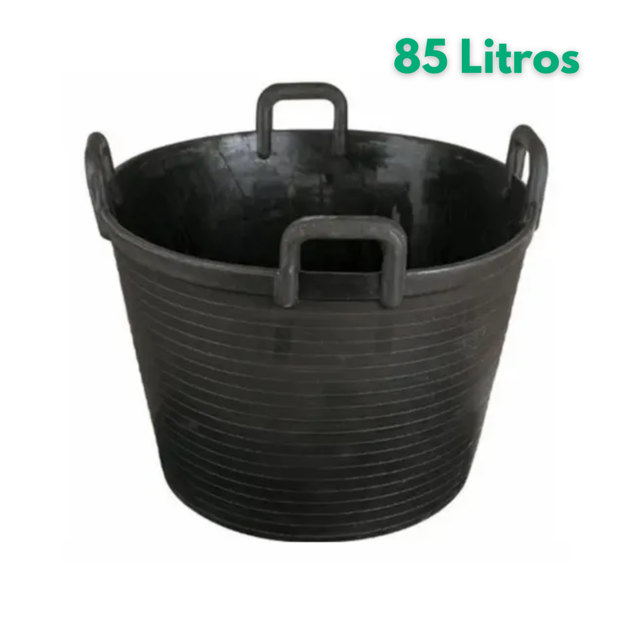 Capazos de goma de 85L con 4 asas