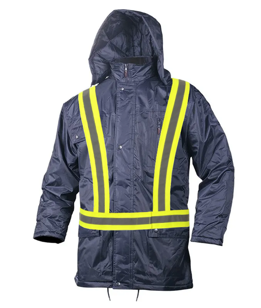 Harnais jaunes avec bandes réfléchissantes