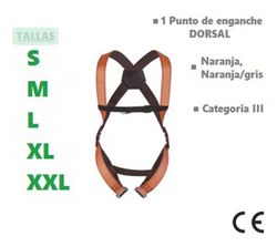 Arneses anticaidas con sujeción dorsal