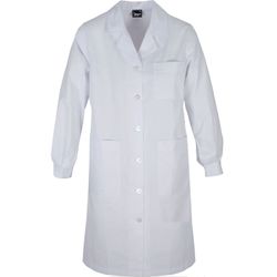 Bata laboral blanca de mániga llarga de DONA