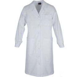 Bata laboral blanca de mániga llarga de DONA