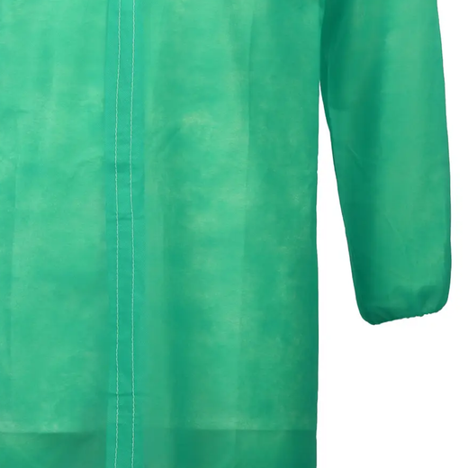 Bata descartável de polipropileno verde - 50u