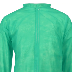 Bata descartável de polipropileno verde - 50u