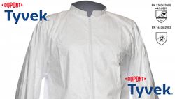 Batas Tyvek blancas de protección química DuPont