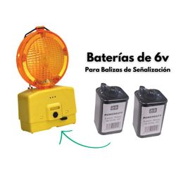 Baterias recambio para balizas señalización - 2u