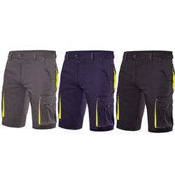Bermudes de treball bicolors multibutxaques