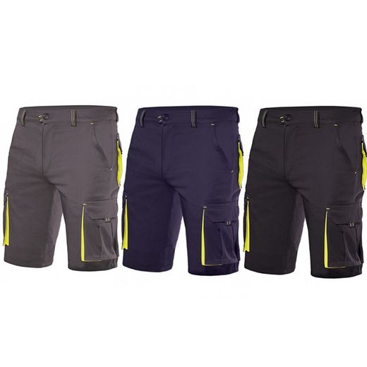 Bermudes de treball bicolors multibutxaques