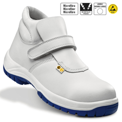 Botte de sécurité blanche avec semelle en polyuréthane