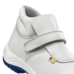 Botte de sécurité blanche avec semelle en polyuréthane