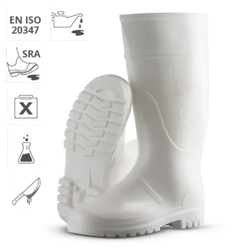 Bota impermeável branca FOCA Rain - ISO 20347