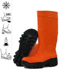 Botas de agua de seguridad naranjas para el frío Iglú