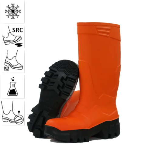 Botas de agua de seguridad naranjas para el frío Iglú