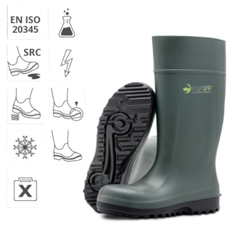 Galochas de segurança para o frio verde oliva Eaglegrip