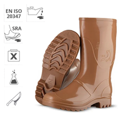 Botas de agua Foca caramelo caña baja
