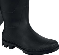 Botas de agua industriales negras impermeables y antideslizantes