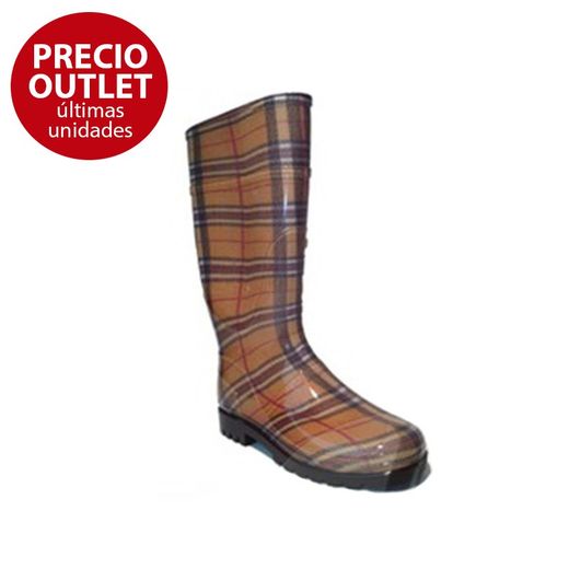 Botas de agua para mujer de cuadros