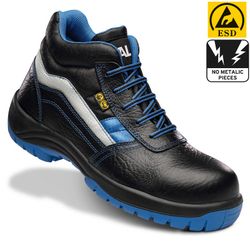 Botas de seguridad piel negra S3 suela poliuretano
