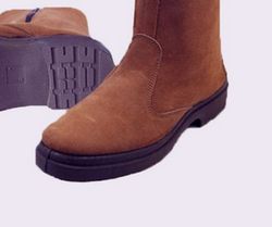 Botas de serraje altas forradas con cremallera 399