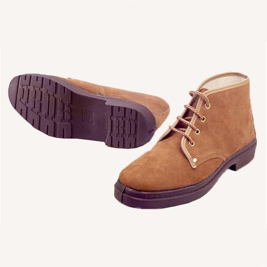 Botas marrones de piel serraje Vallera