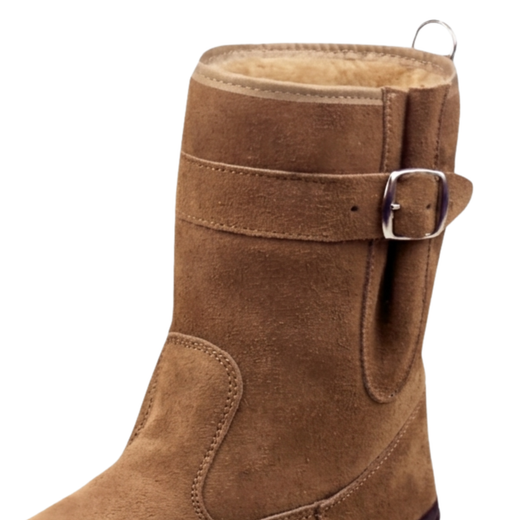 Bottes en daim doublées de boucle