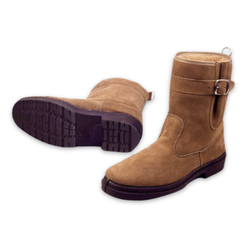 Bottes en daim doublées de boucle