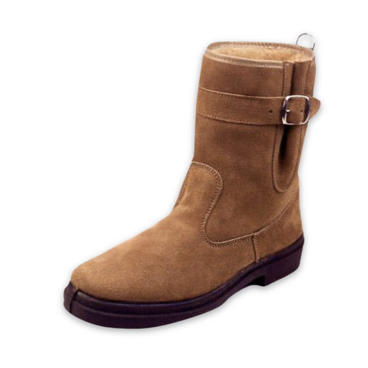 Bottes en daim doublées de boucle