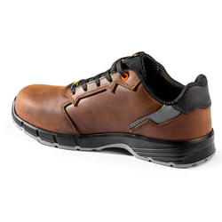 Calzado de piel Pull-Up S3S marrón - Linia TARGA