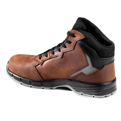 Calzado de piel Pull-Up S3S marrón - Linia TARGA