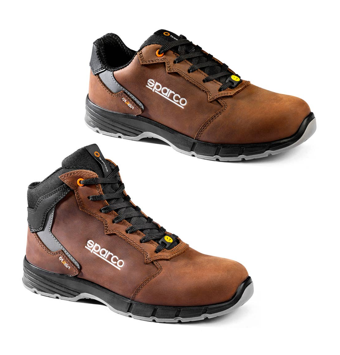 Calzado de piel Pull-Up S3S marrón - Linia TARGA 36 / Alto