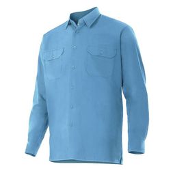 Camisa manga larga de tergal para hombre