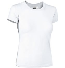 T-shirts de travail pour FEMMES en coton-élasthanne col rond - TIFFANY