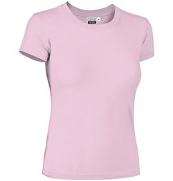 T-shirts de travail pour FEMMES en coton-élasthanne col rond - TIFFANY