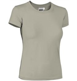 T-shirts de travail pour FEMMES en coton-élasthanne col rond - TIFFANY