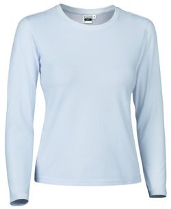 Samarretes de DONA màniga llarga amb coll rodó de cotó-elastà