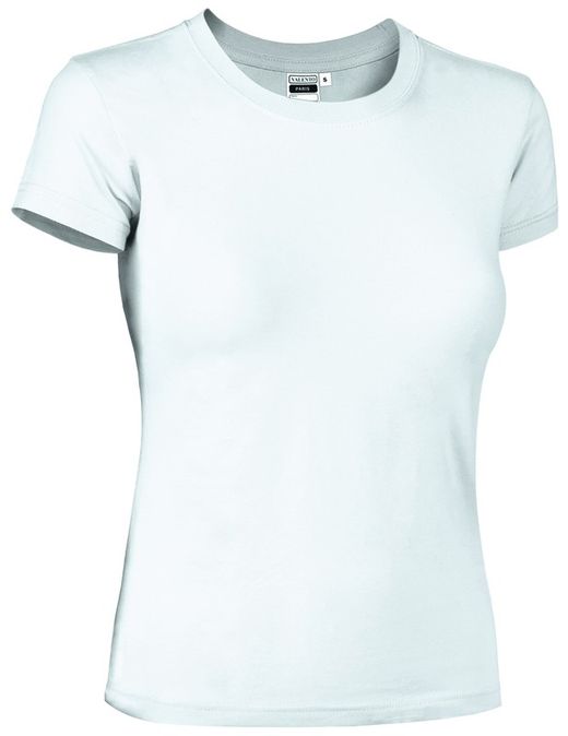 Camisetas de MUJER de trabajo 100% algodón cuello redondo - PARIS