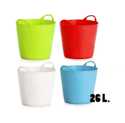 Corbeilles en plastique recyclé coloré 26 litres