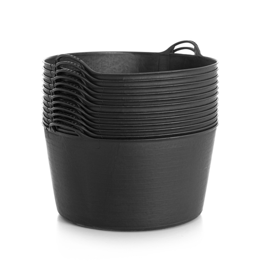 Grandes nacelles en plastique noir 55 litres